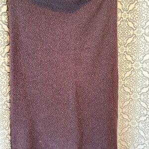 Cozy Plum Knit Sweater Dress